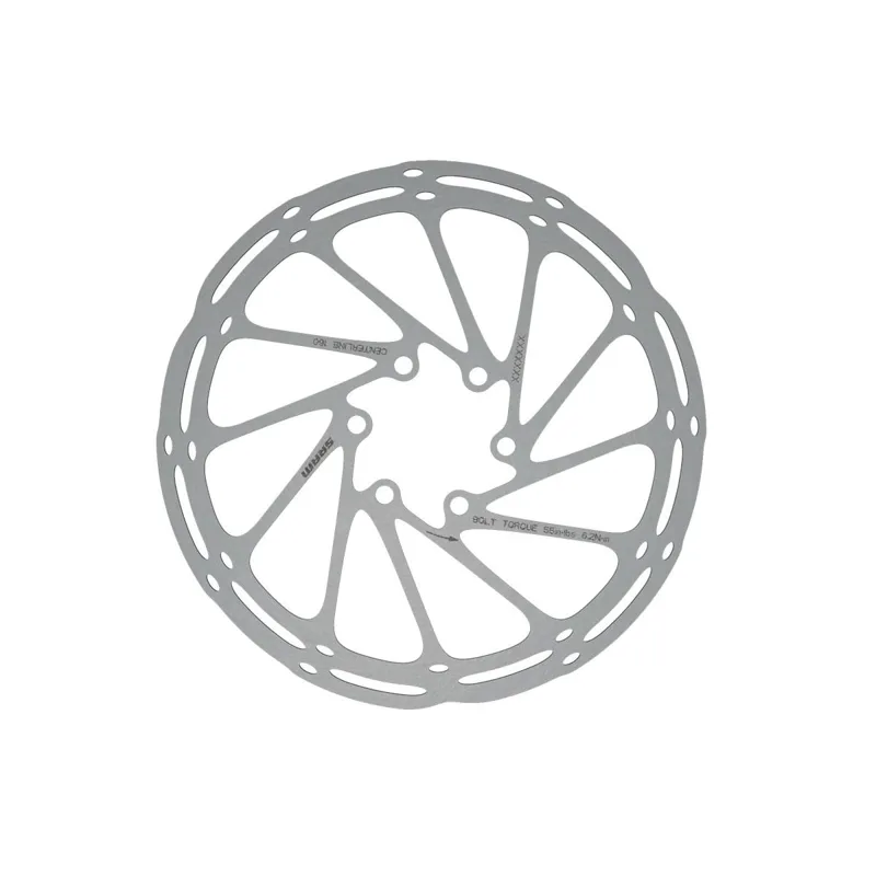 SRAM Centerline 180mm 6-bolt Rounded Rotor in Silver