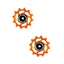 Hope 12 Tooth Jockey Wheel Pair in Orange