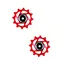 Hope 12 Tooth Jockey Wheel Pair in Red