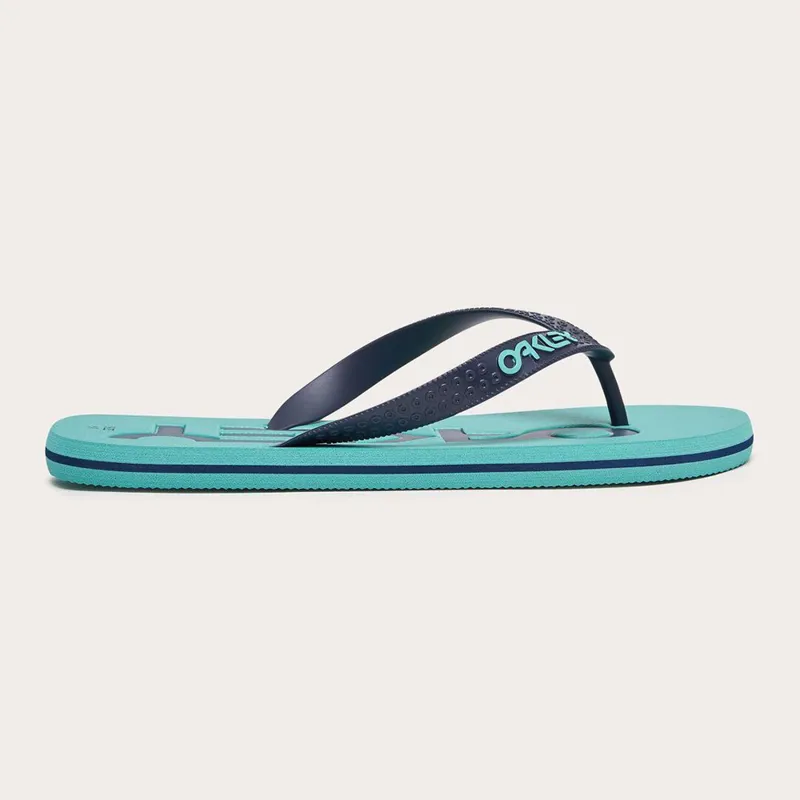 Oakley College Flip Flop Teal Blue-1