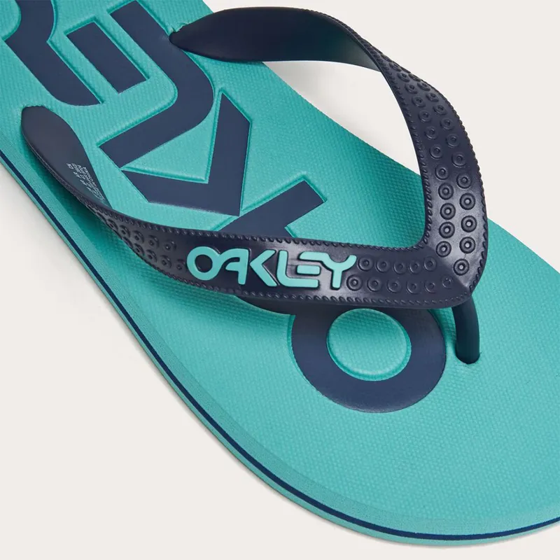 Oakley College Flip Flop Teal Blue-3