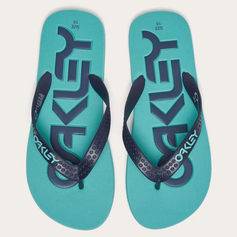 Oakley College Flip Flop Teal Blue-5