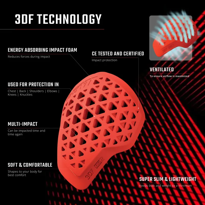 Leatt 3DF AirFit Evo Back Protector in Black-3