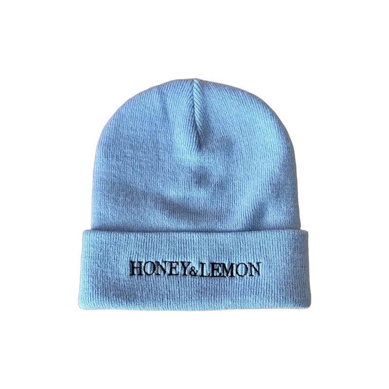 Honey+Lemon Knit Beanie Blue Chalk