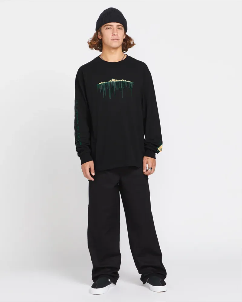 Volcom Japan by Bryan Iguchi Long Sleeve Tee - Black-2