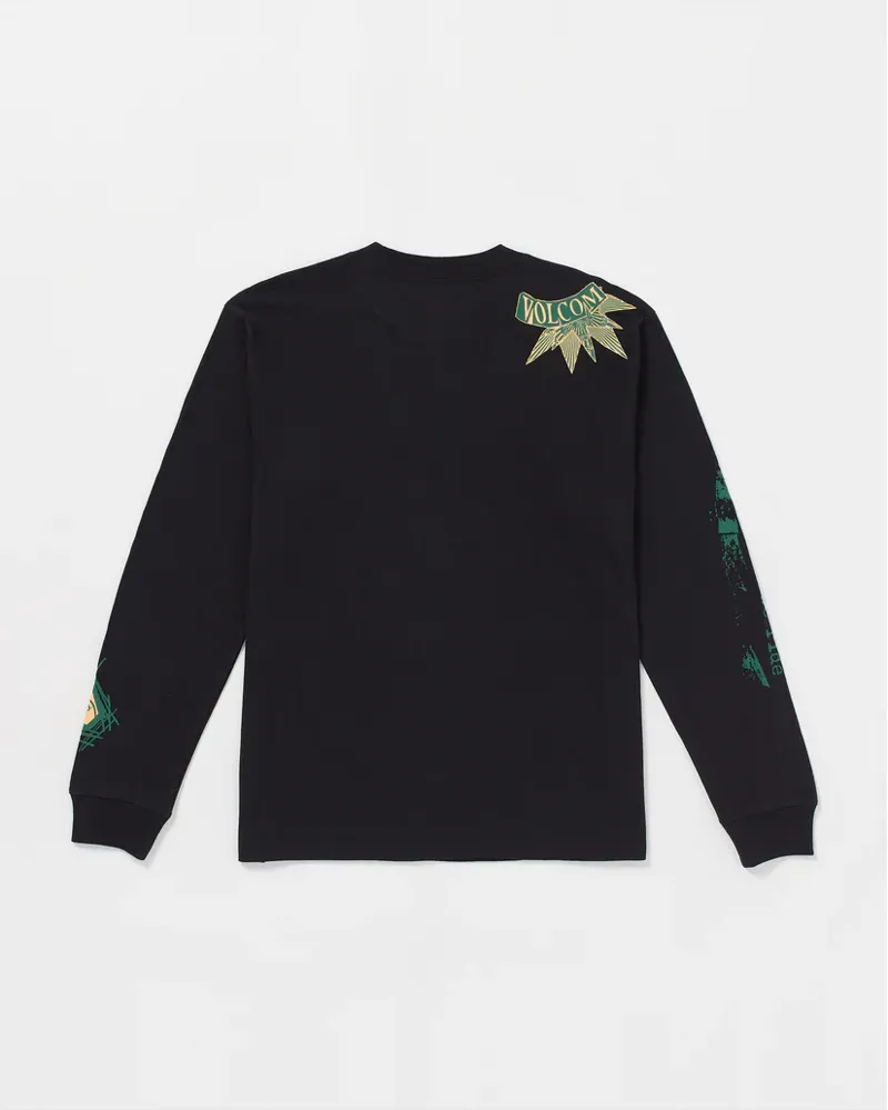 Volcom Japan by Bryan Iguchi Long Sleeve Tee - Black-1