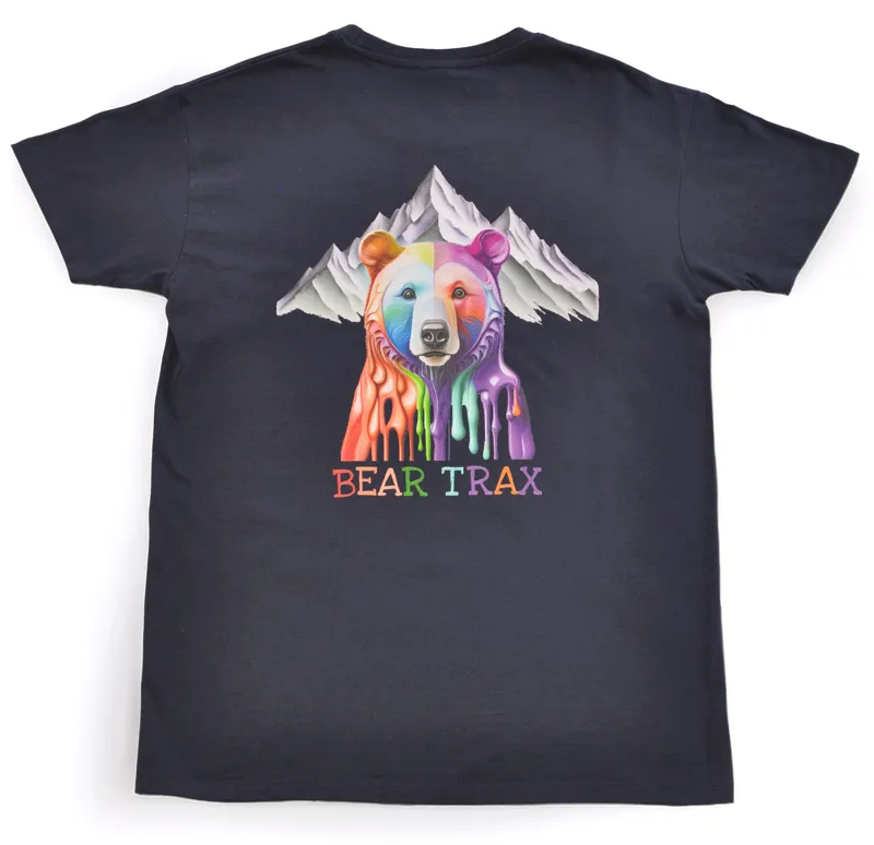 Bear Trax Paint Drip Tee - Navy-1