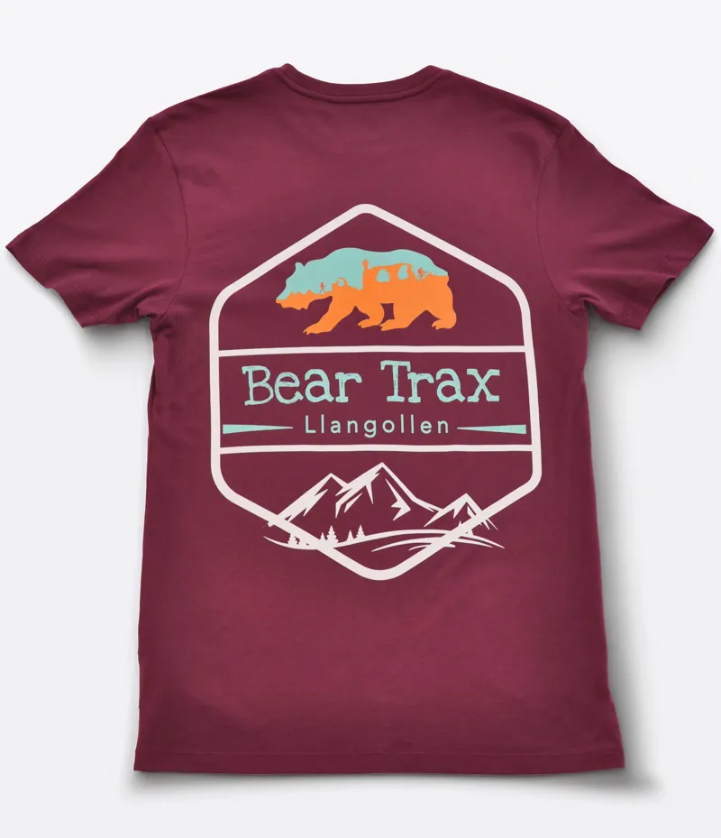 Bear Trax Core Tee - Burgundy-1