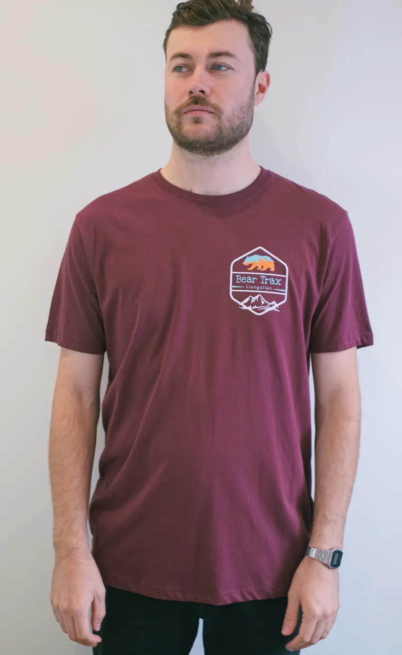 Bear Trax Core Tee - Burgundy-2