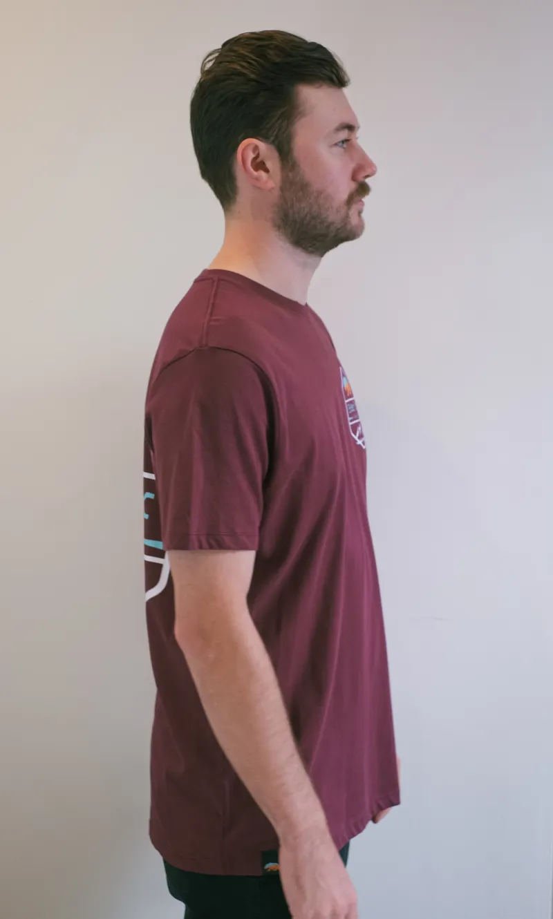 Bear Trax Core Tee - Burgundy-7