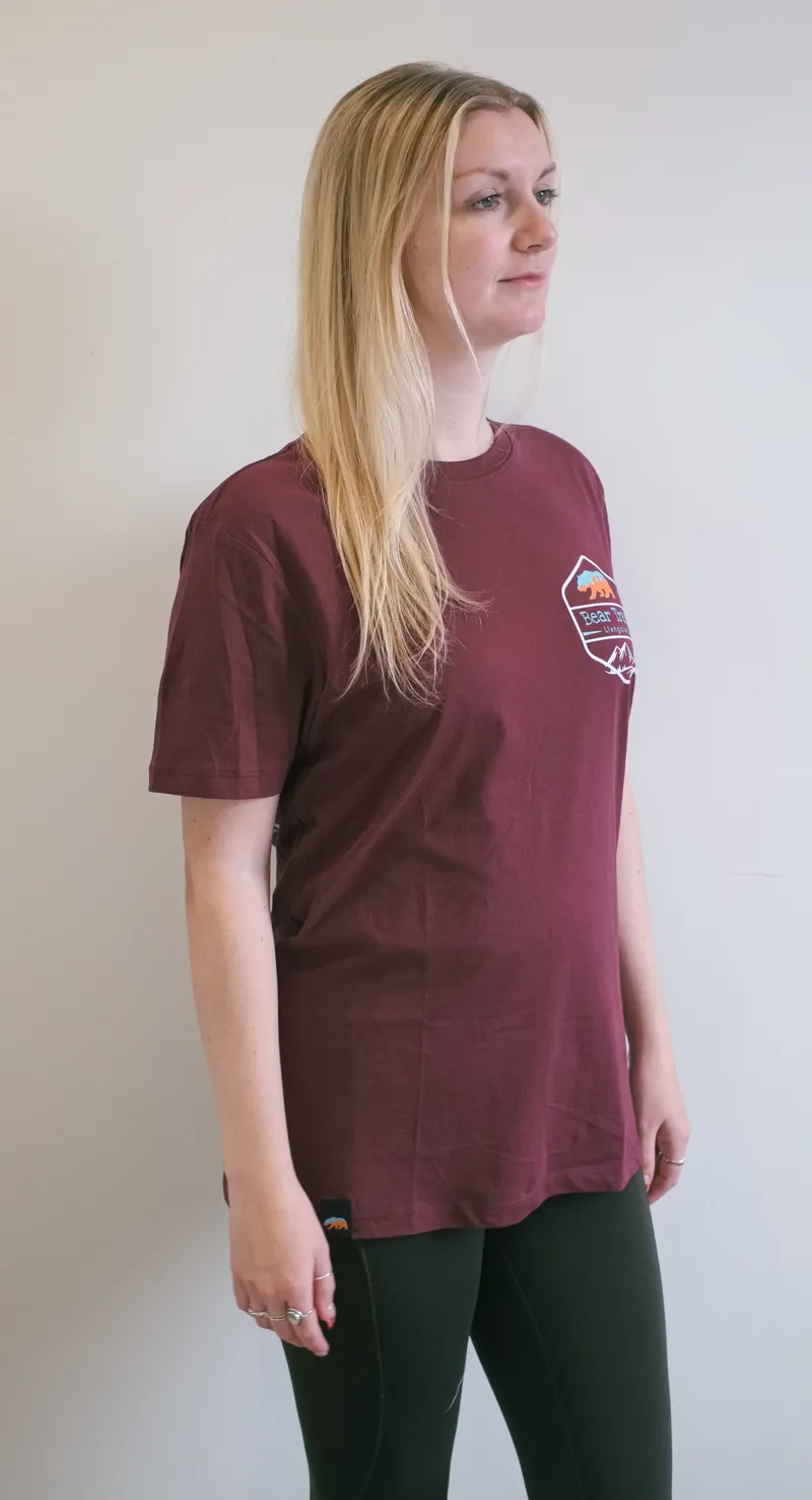 Bear Trax Core Tee - Burgundy-8