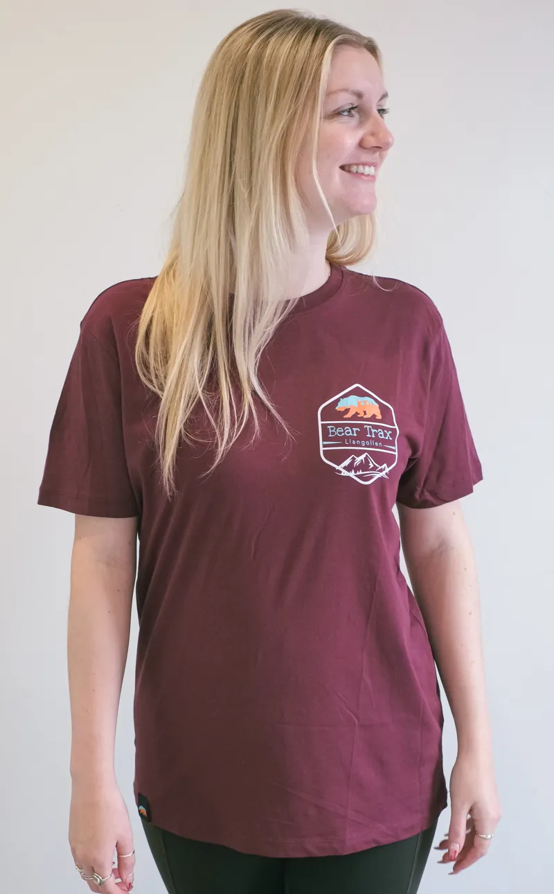 Bear Trax Core Tee - Burgundy-3
