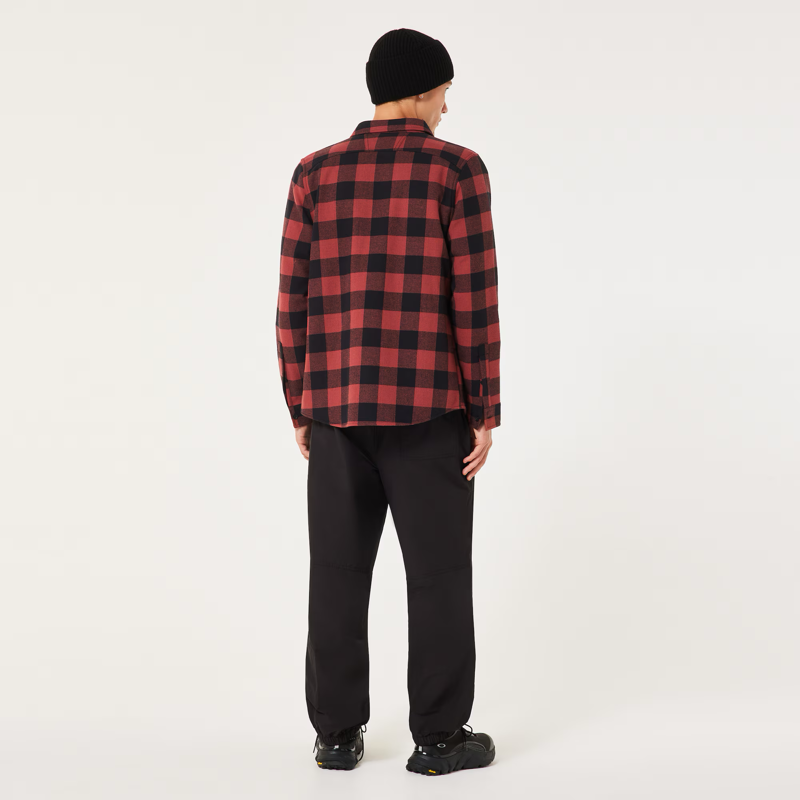 Oakley Bear Cozy Flannel - Rosewood/Black-1