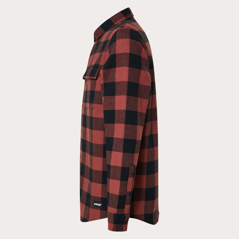 Oakley Bear Cozy Flannel - Rosewood/Black-4