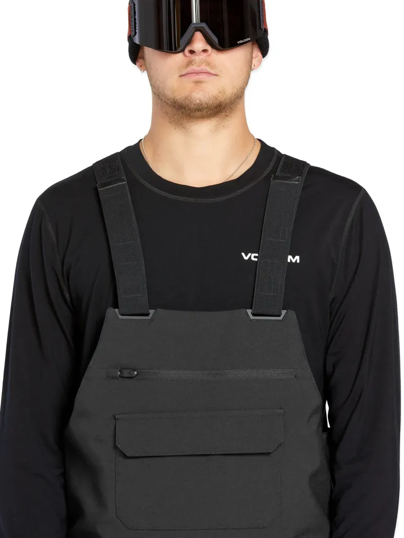 Volcom Roan Bib Overall - Charcoal-4