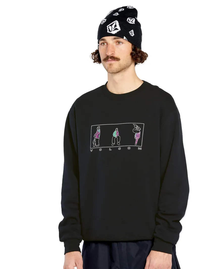 Volcom Essential Crew - Black-4