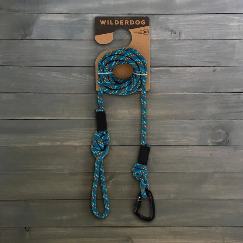 Wilderdog 5ft Carabiner Leash - Pacific Blue Reflective-3