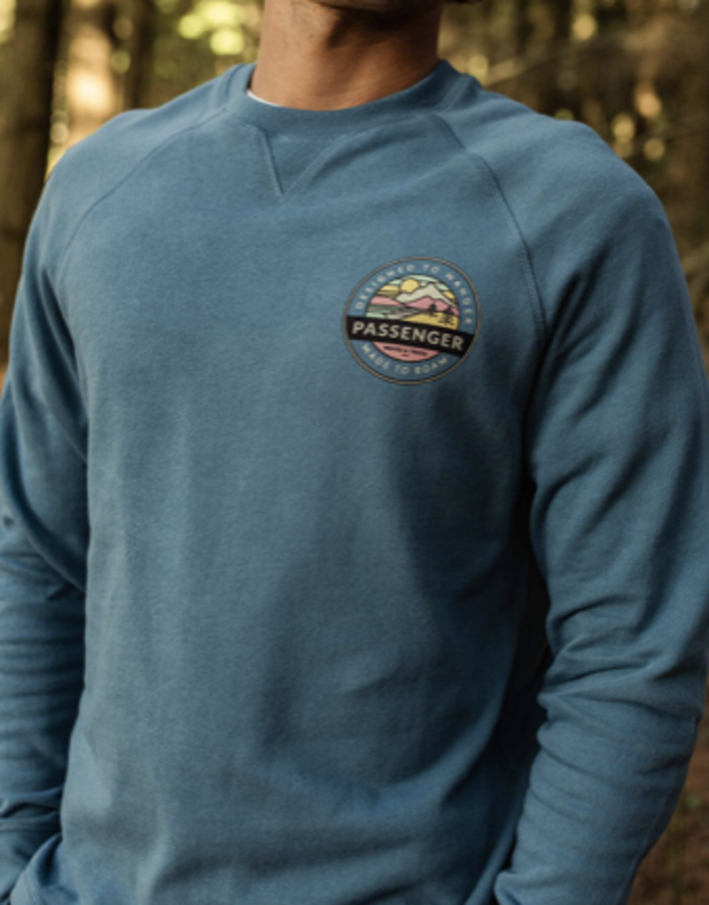 Passenger Odyssey Recycled Cotton Sweatshirt - Blue Steel-2