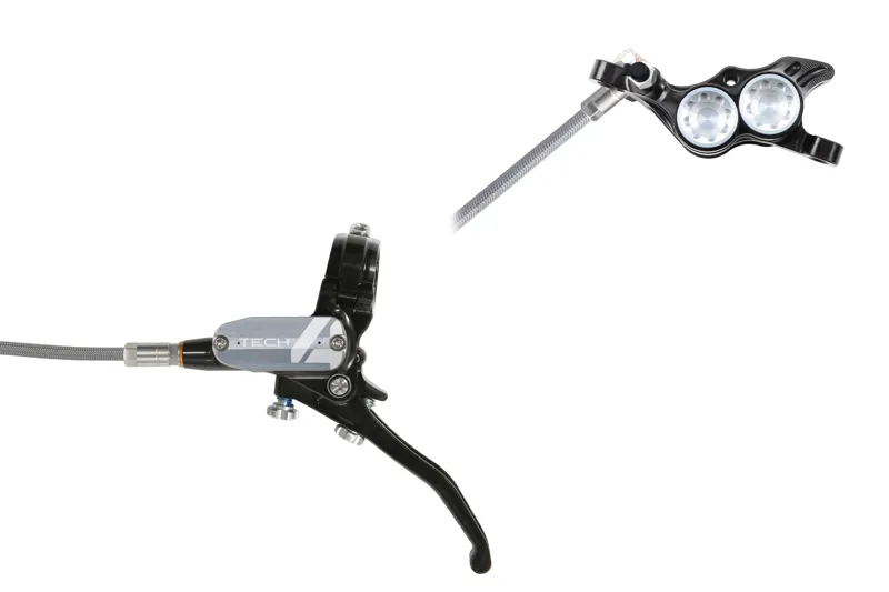 Tech 4 E4 - No Rotor - Black/Silver - BRAIDED