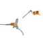 Tech 4 E4 - No Rotor-Silver/Orange- BRAIDED