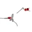 Tech 4 E4 - No Rotor-Silver/Red- BRAIDED
