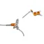 Tech 4 V4 - No Rotor-Silver/Orange- BRAIDED