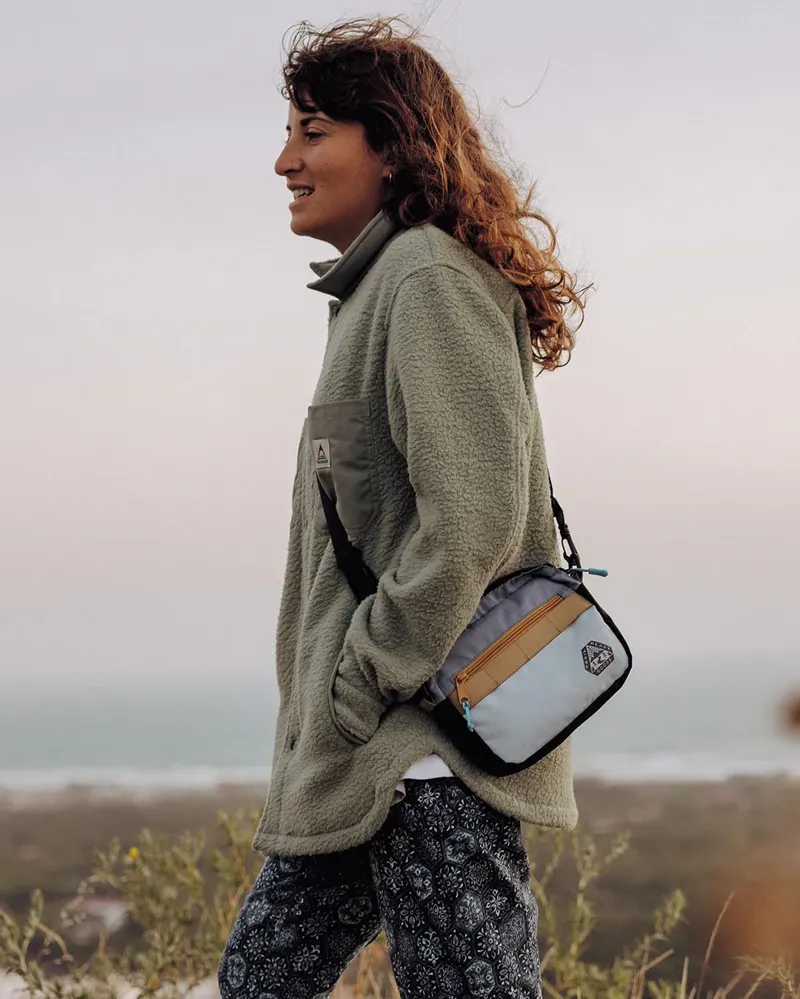 Passenger Rappel Recycled Sherpa Oversized Shirt - Pistachio-3