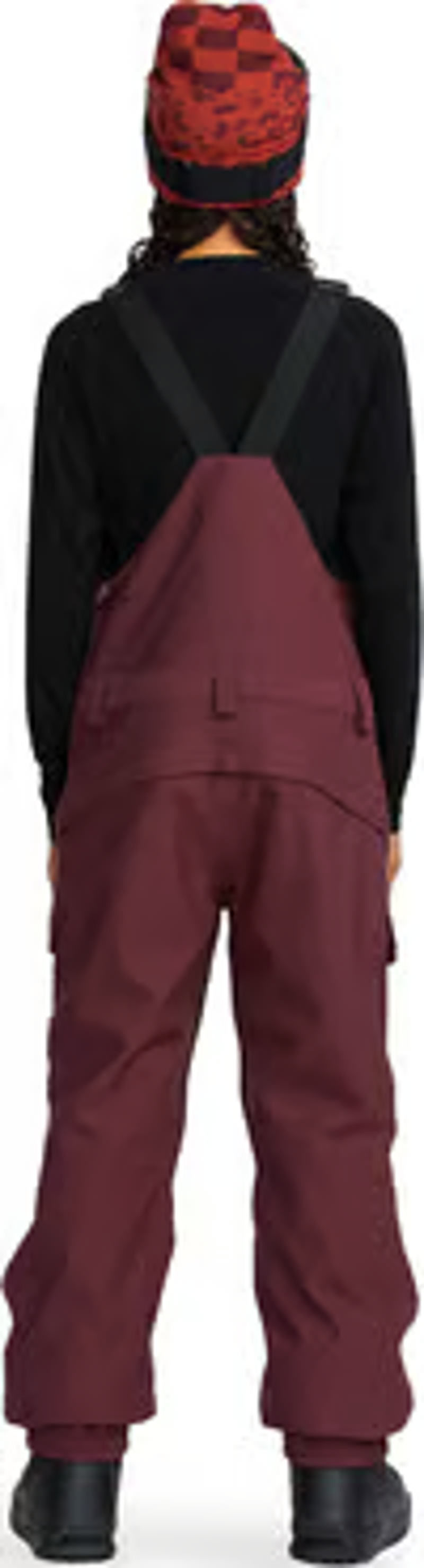 Volcom Creston 3D Stretch Bib Overall - Oxblood-1