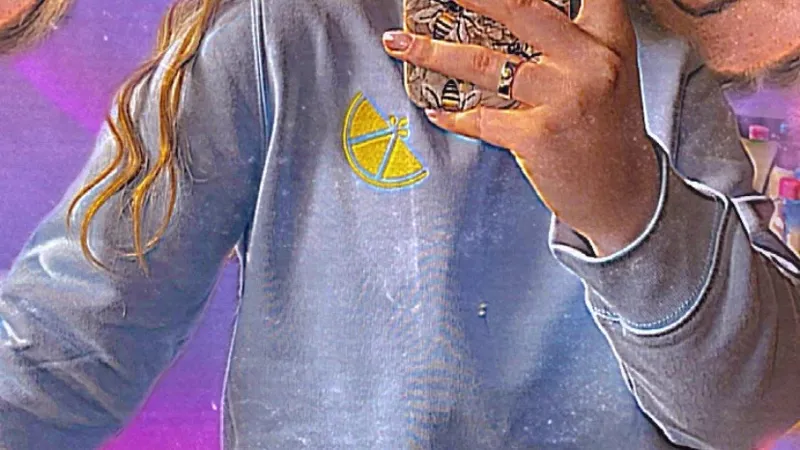 Honey+Lemon Crew Neck Jumper Sky Blue-1