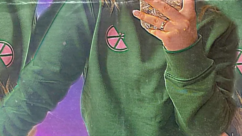 Honey+Lemon Crew Neck Jumper Forest Green-2