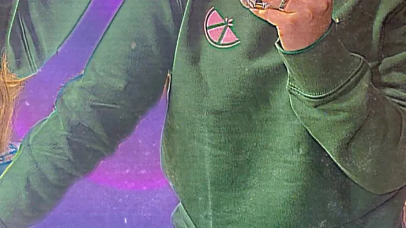 Honey+Lemon Crew Neck Jumper Forest Green-1