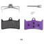 v4 Brake Pads - E- Bike Purple