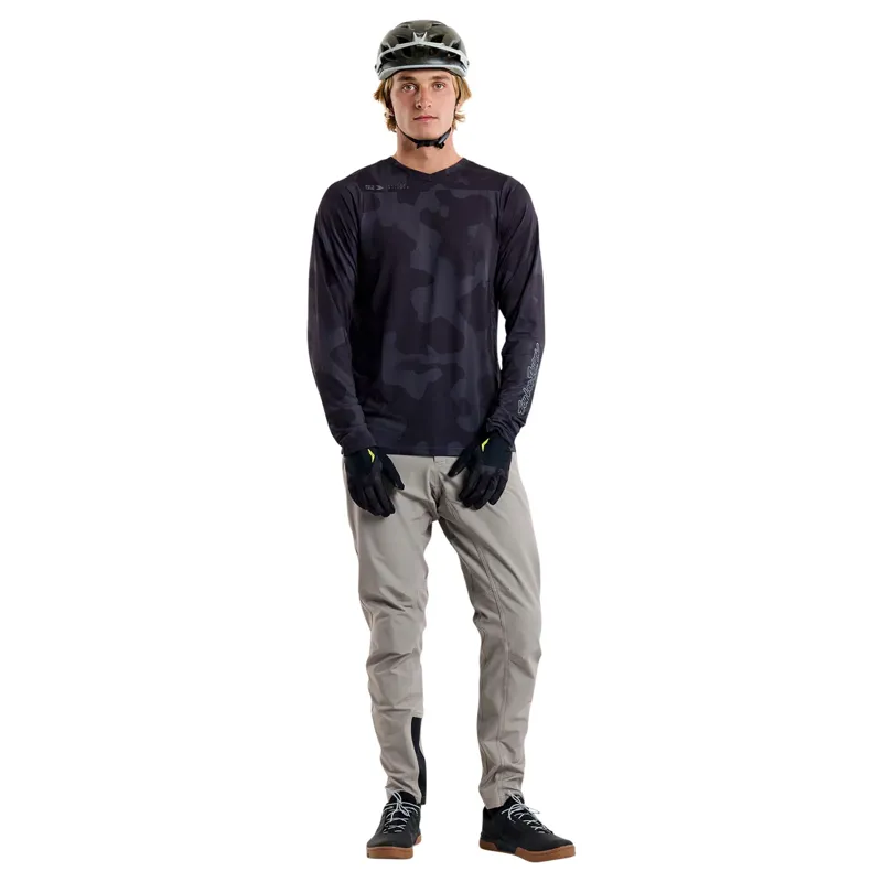 Troy Lee Designs Skyline Long Sleeve Jersey / Scrubland - Black-5