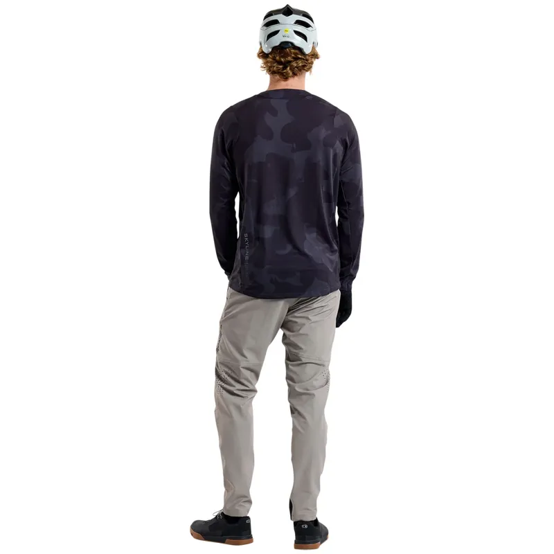 Troy Lee Designs Skyline Long Sleeve Jersey / Scrubland - Black-9
