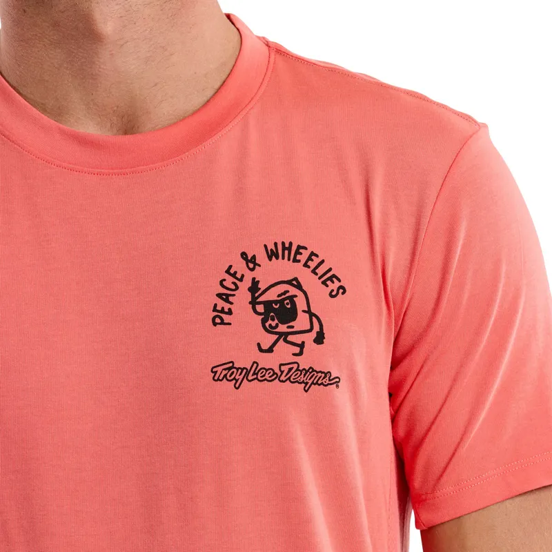 Troy Lee Designs Skyline Short Sleeve Ride Jersey / PW - Melon-12