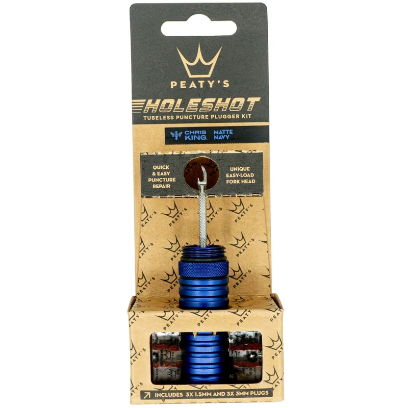 Peaty's Holeshot Tubeless Puncture Plugger Kit in Navy